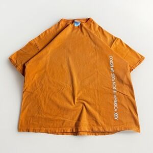 Vintage 2005 Coldplay Band Shirt Mens XL Orange North American Tour X&Y Boxy